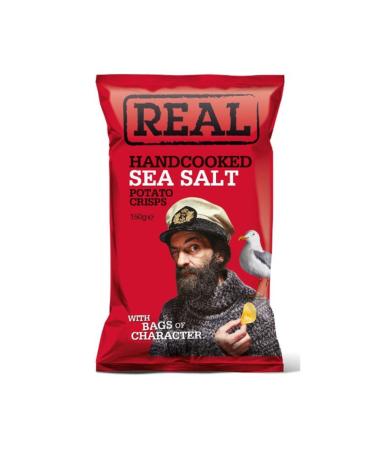 REAL SEA SALT CRISPS PAPES SAL MARINE (12 x 150 g)