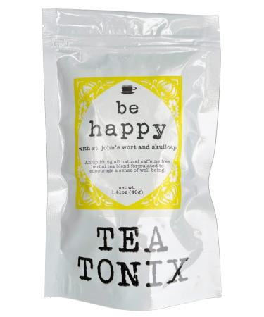 BE HAPPY Tea with St. John's Wort, Vervain, and Skullcap 40g (1.41oz) - an Uplifting, Caffeine Free Herbal Tea
