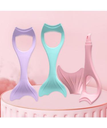 Ciieeo Mascara Brush Reusable Eyeliner Tools Silicone Mold Multi- Function Make up Tools Makeup Eye Lash Applicator Eyeliner Stamp Fake Eyelashes Silica Violet - Buy Online on GoSupps.com
