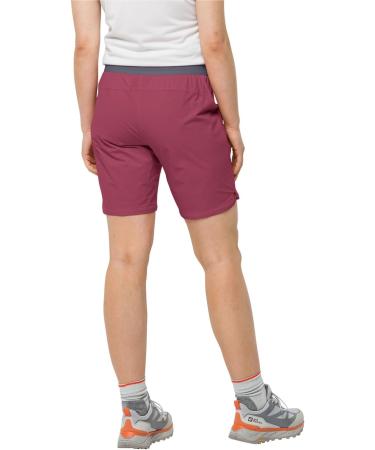 Jack Wolfskin Women's Hilltop Trail W Shorts 40 - Sangria Red | International Shipping Available - Buy Online on GoSupps.com