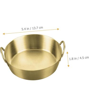 Alipis Amphora Snack Plate Tomato Stainless Steel Round re-usable 13.7x12.2CM Gold - Buy Online on GoSupps.com