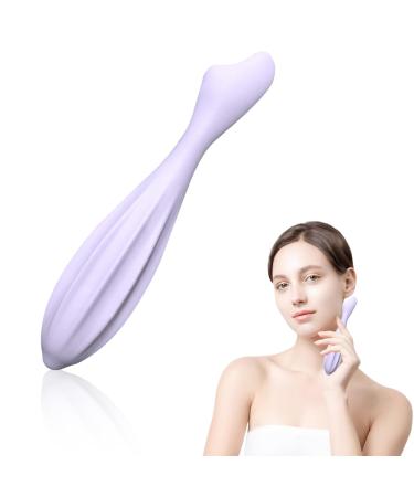 Lafo Facial Massage Roller Silicone Face Massage Tools Face Roller Skin Care for Shapes Body & Face Curves Reduces Tiredness Self Care Gift for Women Face and Eyes Massage (Purple)