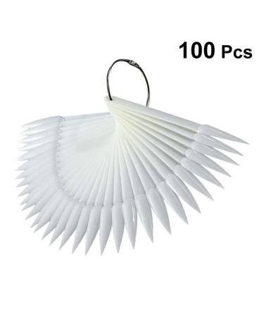 Lurrose 100-Piece Nail Tip Display Palette for Color Showcase | Plastic Polishing Table & Artificial Nail Tips for DIY Nail Art UV Gel | International Shipping Available - Buy Online on GoSupps.com