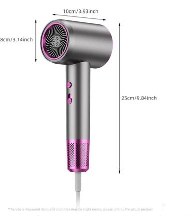 Numoya Hair Dryer 2000w Adjustable Speed Numoya High-Speed Hair Dryer Travel Size Eliminates Frizz Numoya Highspeed Dryer Numoya Dryer Blow Dryer with Diffuser for Curly Hair (Grey UL) Grey UL - Buy Online on GoSupps.com