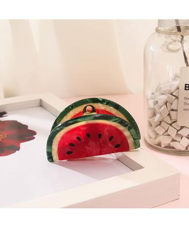 Watermelon Hair Clips: Small Claw Clips for Girls & Women | Acetate Hair Accessories - Buy Online on GoSupps.com
