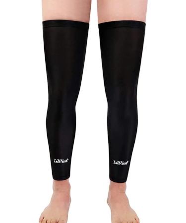 Buy Luwint Long Compression Leg Sleeves for Men & Women - Non-Slip UV Knee Brace for Sports | Comfortable Support for Basketball Running Cycling - XX-Large Black - Buy Online on GoSupps.com