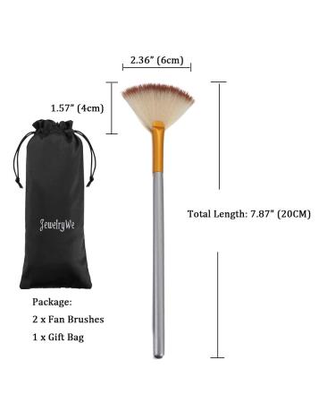 Fan Mask Brushes | Pack of 2 Acid Applicators for Glycolic Peel/Masques - Buy Online on GoSupps.com
