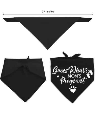 Pregnancy Announcement Dog Bandana Set for Dog Lovers - Gender Reveal Photo Prop and Pet Scarf Decorations - Pack of 2 - Buy Online on GoSupps.com