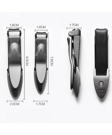 Splash-Proof Stainless Steel Nail Clipper - Ergonomic Nail Cutter - Suitable for Home Use & Available in 5 Colors for both Toenail and Fingernail Clipping - Buy Online on GoSupps.com