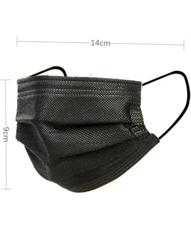 50pcs- children 3 Layers facecover Disposable KIDS Facemask (Black Black) - Buy Online on GoSupps.com