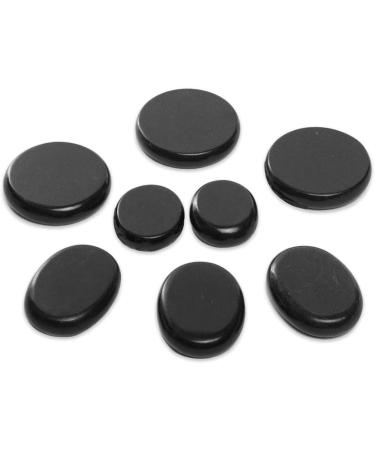 Bacaby 8Pcs Large Basalt Hot Stones Set for Professional or Home Spa - Relaxing, Healing, Pain Relief - Buy Online on GoSupps.com