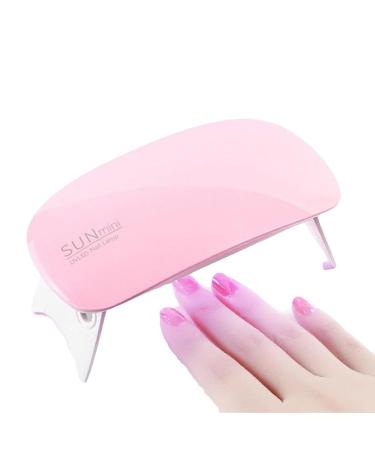 JYTDBCS Uv Nail Lamp Mini 6W Uv Lamps Led Nail Lamp Gel Nail Lamp USB Plug Quick Drying and Convenient Carrying.(Pink)