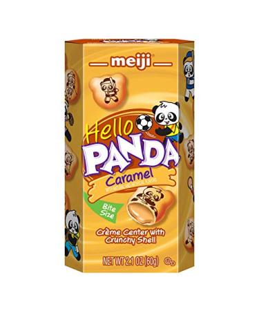 Meiji Hello Panda Caramel Crأ¨me Cookies - 10 Pack (2.1 oz) - Fun Bite-Sized Snacks - Buy Online on GoSupps.com