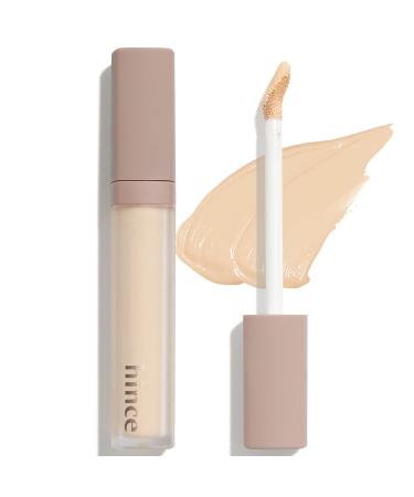 hince Second Skin Cover Concealer 6.5g (21 LIGHT) - Full Coverage Long Wear Tip Concealer  Mask-Proof  Sweat-Proof  High-Adherence Makeup for Undereye Dark Circles  Acne and Blemishes