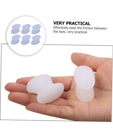 Hallux Valgus 8pcs Silicone Separator Cushion Night Splint - Big Joint Protector for Bunion, Foot Thumb Orthotics - Buy Online on GoSupps.com