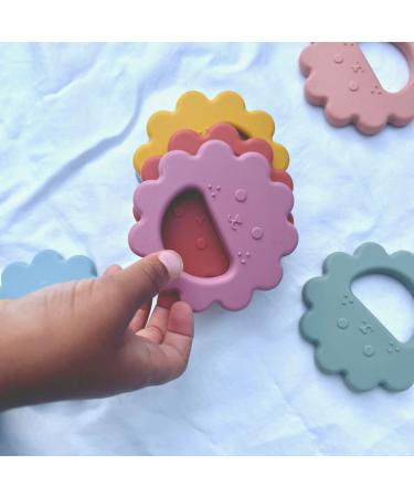 Baby Lion Teether Toy for 0-6 Months & 6-12 Months | Teething Newborn to Toddler | Soothes Gums, Easy to Hold & Clean - Montessori Organic Design - Buy Online on GoSupps.com