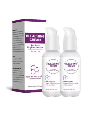 G n rique 2-Piece Body Lightening Cream Brightening Cream Vitamin C Formula For Uneven Skin Tones Targets Elbows Knees and Other Skin Areas