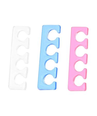 Minkissy 3st silicone dots nail cap partition toe separator made of silicone foot finger-distance holder finger-toe distance holder silica toe distance holder cosmetics pebble gel protective equipment