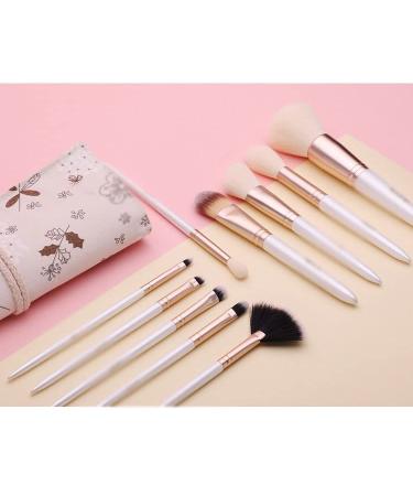 10-Piece Makeup Brush Set | Professional Loose Powder & Eyeshadow Brushes for Flawless Application - Ships Internationally - Buy Online on GoSupps.com