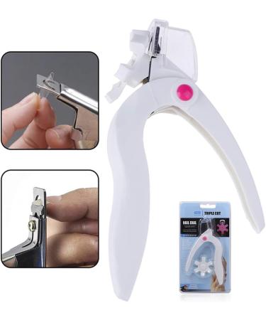 False Nail Clippers Acrylic Nail Clippers Practical Rust Proof Comfortable Handle Multiple Cutting Modes for Household (White) - Buy Online on GoSupps.com