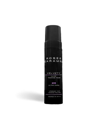 Rose & Caramel Velvety Dark Olive Self Tanning Mousse 200ml Darkest Self Tanning Foam With Zero Orange Tones