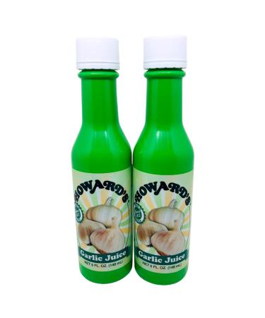 Howards Garlic Juice 5 oz Bottles - 2 Pack with WYKED YUMMY 4-in-1 Measuring Spoon - Buy Online on GoSupps.com