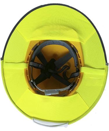 Sunproof Reflective Stripe Decor Work Hat Adjustable Sunscreen Hat&Neck Bib Suit Casual Gardener Hat for Adult Man/1942 Fluorescent Green - Buy Online on GoSupps.com