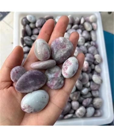 Natural Polished Plum Blossom Tourmaline Tumbled Crystal Stones for Sale - (Color: Plum Size: 20-30mm) Stone Mineral Specimen - Buy Online on GoSupps.com