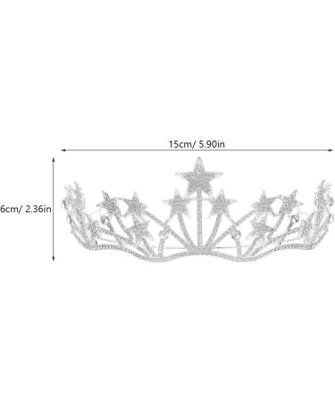 Frcolor Crystal Rhinestone Tiara Crown | Star Bridal Wedding & Pageant Queen Headband - Shop Internationally! - Buy Online on GoSupps.com