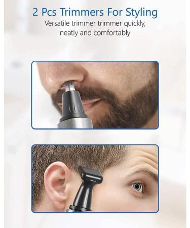 Best Men's Nose & Ear Hair Trimmer - Portable Battery-Operated Waterproof Stainless Steel - Shop Now - Buy Online on GoSupps.com