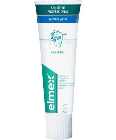 Elmex Sensitive Professional Toothpaste Gentle White 75ml - Pack of 6 (6x75ml) | Best for Sensitive Teeth - Buy Online Worldwide - Buy Online on GoSupps.com