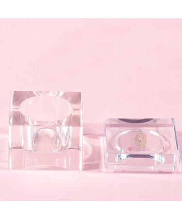 Nail Dappen Dish Crystal Glass Manicure Nail Cup Nail Liquid Cup with Lid Professional Acrylic Liquid Monomer Small Dappen Dish for Acrylic Nails Transparent - Buy Online on GoSupps.com