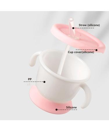 Silicone Cup Baby Straw Cup Kid Cups Spoutless Cup with 2 Handles Leak Proof Training Cup Drinking Cup Multicolor - Buy Online on GoSupps.com