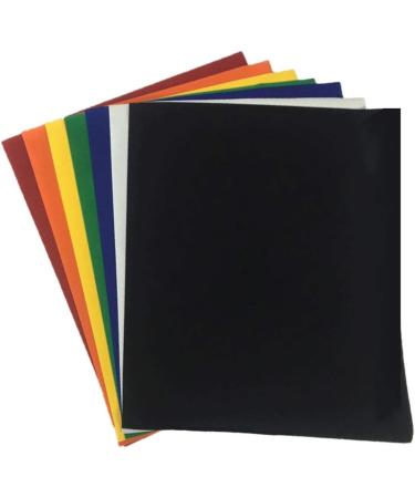 Craftables Black Flocked HTV Craft Vinyl - 5 Sheets - Heat Transfer Vinyl for Cricut & Silhouette Cameo - 12 x 9.8 - Buy Online on GoSupps.com