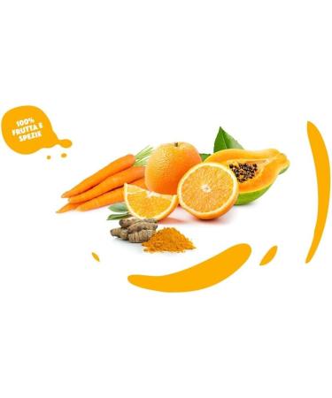  Italian Gourmet E.R. Yoga il Centrifugato con Turmeric Fruit Concentrate with Turmeric Orange Papaya and Carrot Fruit Juice without Added Sugar 680 ml Glass Bottle + Polpa di Pomodoro Italian Gourmet Polpa - Buy Online on GoSupps.com