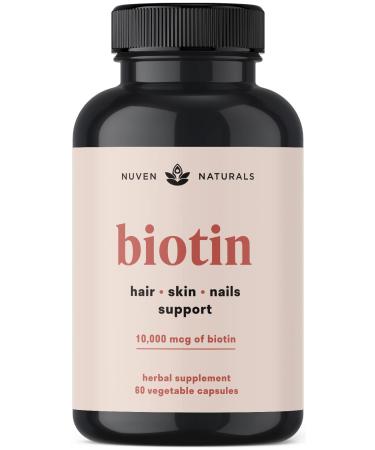 Hair Vitamins - Biotin 10000mcg with Vitamins & Adaptogens for Hair Growth Hair Care Hair Skin and Nails Hair Skin and Nails Vitamins Biotin Supplement Hair Growth Vitamins Biotin - 60 Capsules - Buy Online on GoSupps.com