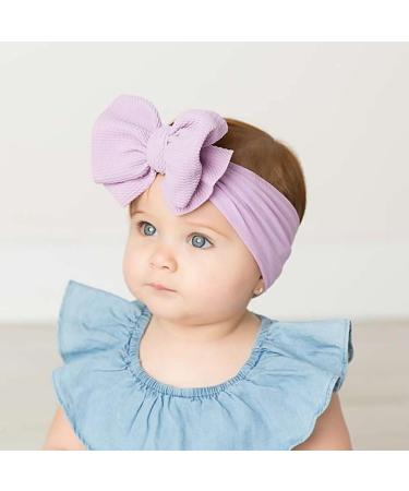 Cinaci 12 Pack Super Stretchy Nylon Headbands with Big Bow - Perfect Hair Accessories for Babies Toddlers & Kids | International Shipping Available - Buy Online on GoSupps.com