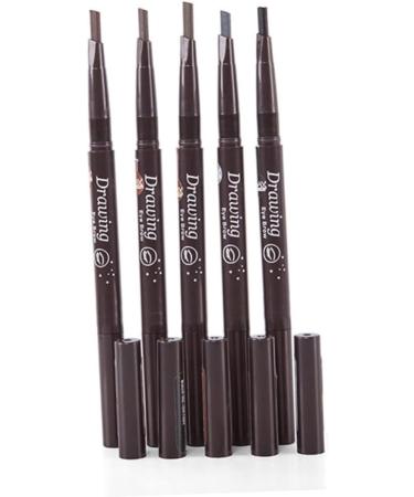 POPETPOP 3pcs 2 1 Waterproof Eyebrow Pen Coffee Eyebrow Pencil Eyebrow Pencil Brush Eyebrow Brush Refill 1 count (Pack of 1) As Shownx3pcs - Buy Online on GoSupps.com