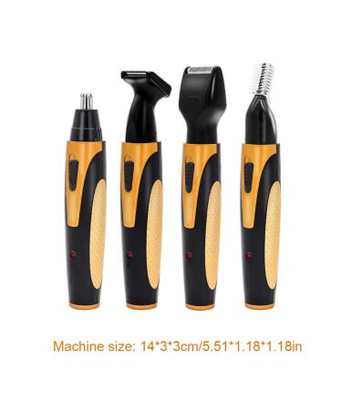 4-in-1 USB Rechargeable Nose Hair Trimmer | Facial Hair Shaver & Eyebrow Beard Remover - Shop Internationally - Buy Online on GoSupps.com