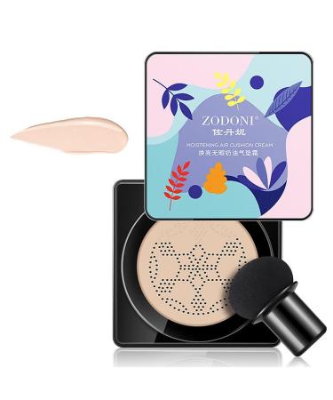 Mushroom head air cushion CC cream beauty cream exo too mushroom air pillow cc cream foundation cover concealer make-up moisturizing brightening pigment liquid fination women (F-hell white)
