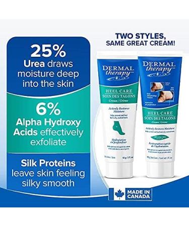 Dermal Therapy Heel Care Cream - Moisturizing Treatment that Repairs and Heals Dry Rough Cracked Heels and Feet (3 oz / 90g) - Pack of 2 90 g (Pack of 2) - Buy Online on GoSupps.com