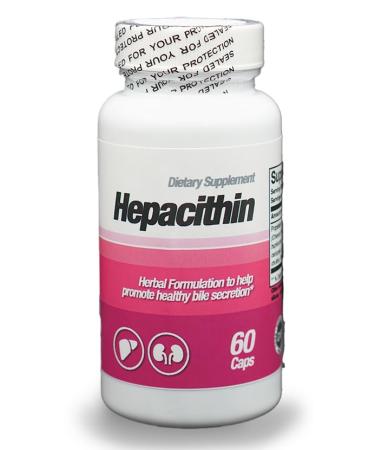 GuzHealth Hepacithin Herbal Liver Support Promotes Healthy Bile Secretion & Digestive Detox