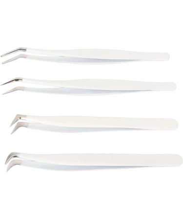 Eyelash Extension Tweezers Set - Precision Tweezers with Storage Case for Professionals & Beginners | International Shipping Available - Buy Online on GoSupps.com