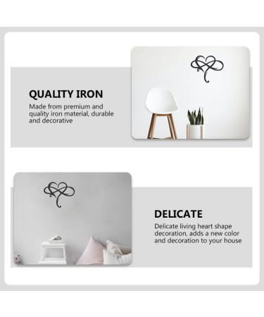 ORFOFE 1pc Iron Pendant Heart Decor Fall Decor Heart Shaped Sign Hanging Ornament Wall Hanging Black 38x33cm - Buy Online on GoSupps.com