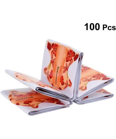 Minkissy 100pcs Nail Forms Nail Art Extension Forms Beauty Tools for Women Green Accessories Pro Nail Art Guide Nail Accessories Nail Accesories Nail Tool Extend Manicure Orange - Buy Online on GoSupps.com