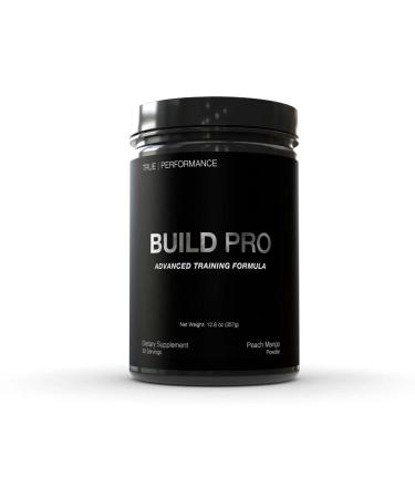 Build Pro for Muscle Building and Recovery Peach Mango Patent Pending GAA + Creatine Monohydrate For Strength Performance Muscle Growth - Betaine Beta Alanine Zinc Boron Citrate - 30 Servings