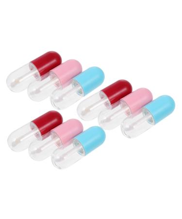 WOONEKY WOONEKY Set of 9 Refillable Lip Oil Bottles Easy to Carry Random Color