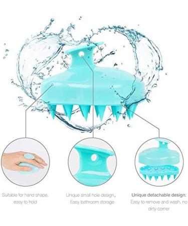 Hicollie Scalp Massage Brush - Silicone Hair Care for Dandruff & Hair Growth | Ideal for Men Children & Pets - Buy Online on GoSupps.com