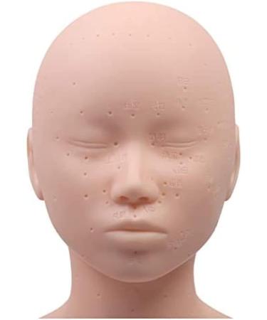 Mannequin Head - Manikin Head - with Shoulders External Carving Acupuncture Points for Acupuncture Point Beauty Practice Model for Beginners Constructive23 - Buy Online on GoSupps.com