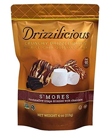 Drizzilicious Drizzilicious S'Mores Pack of 3 Mini Rice Cakes with Dark Chocolate Drizzle 113g